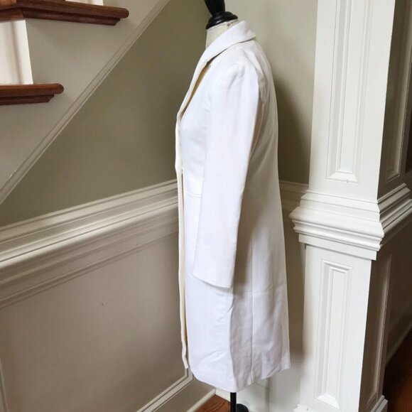 NWT JCrew Mirabelle Top Coat Womens 0 P Petite Ivory Cream Italian Wool Cashmere - Picture 8 of 11